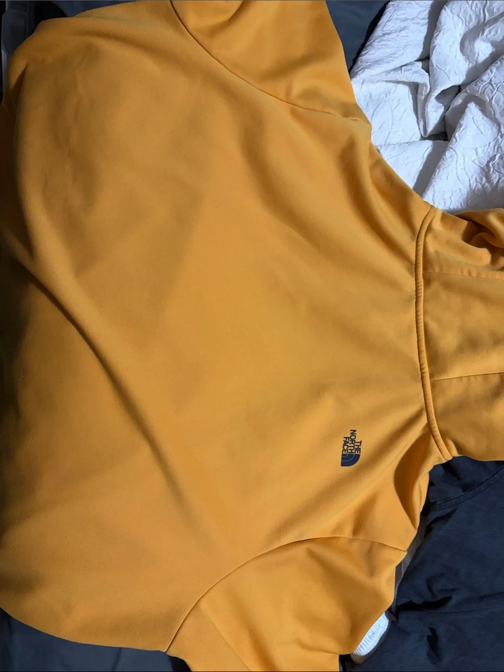 The North Face Mustard Gold Logo Pullover Hoodie - Picture 2 of 3